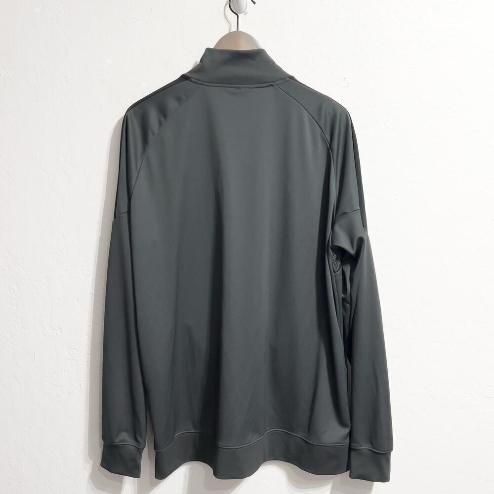 Nike Jacket Mens XL Full Zip Soccer Logo Grey Black Warm Up Track Active - Picture 2 of 7